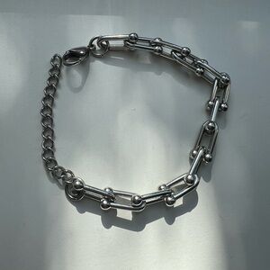 Women’s stainless steel chain anchor bracelet